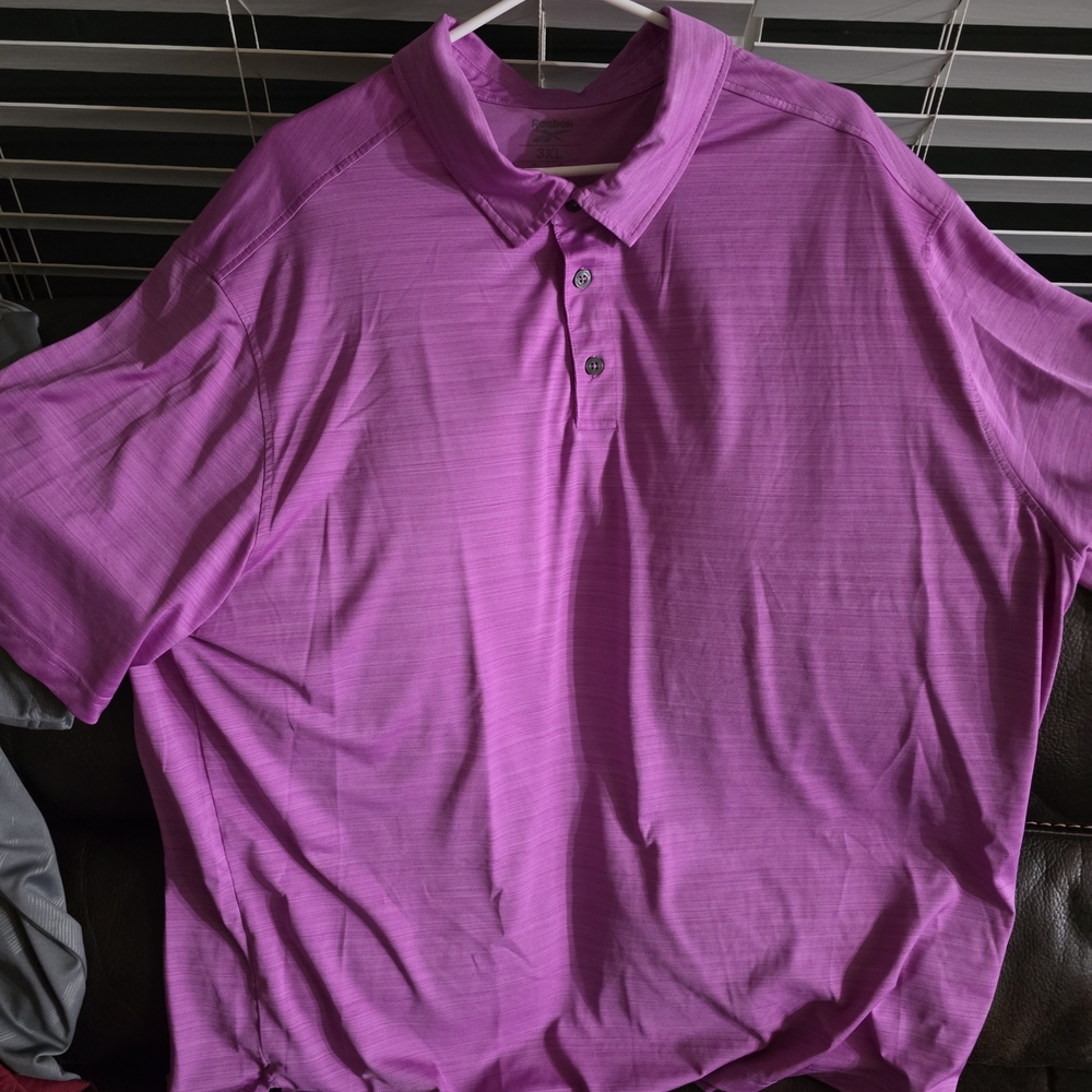 Reebok Men's Vibrant Purple Polo Shirt